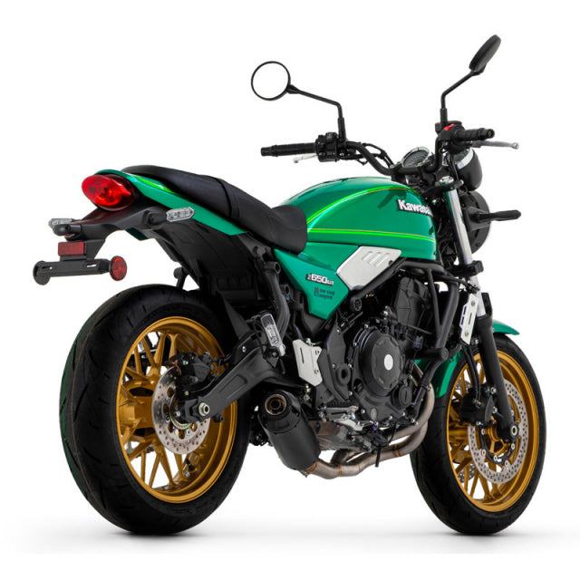 OPEN BOX IN STOCK 74510RBNW Arrow Rebel Full System Nichrome Dark Exhaust Kawasaki Z650RS 2022-2024 Rear cap in aluminium polish&nbsp;
