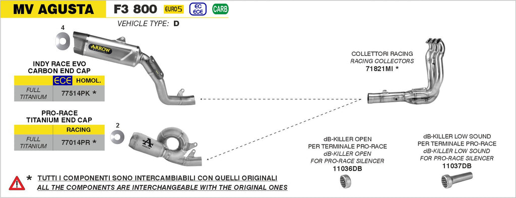 Arrow 77014PR exhaust component
