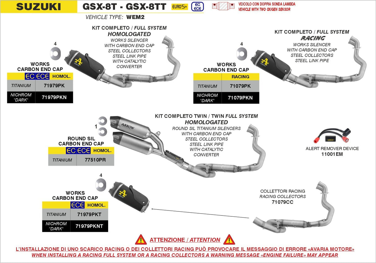 Arrow 77510PR exhaust component