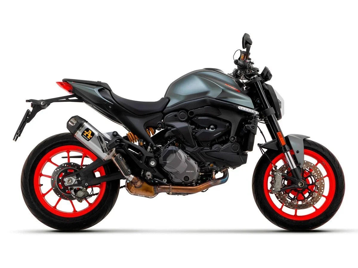 IN STOCK Arrow Ducati Monster 937 '21/22 Homologated Titanium Indy Race Silencer With Welded Link Pipe 71939pk