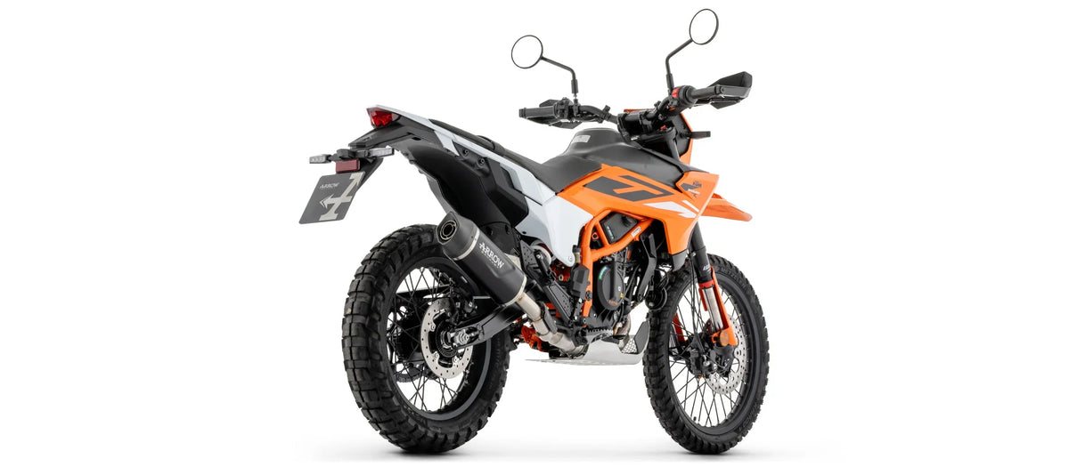Arrow KTM 390 Enduro R / SMC-R 2025/2026 Indy Race EVO Aluminium Dark Slip On With Carbon End Cap 72680AKN