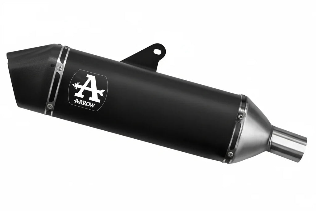 72506VAN Arrow Veloce Homol Slip-on Exhaust, Aluminum Dark for Triumph Tiger 900 24-25
