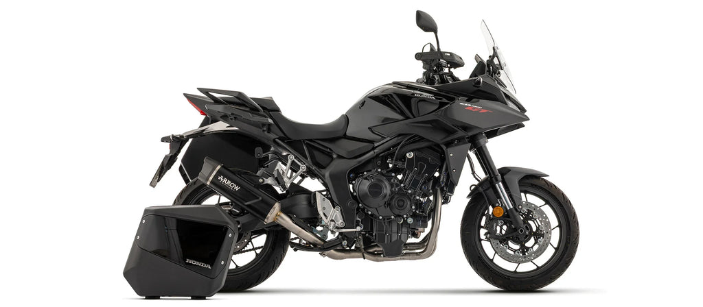 Arrow Honda CB 1000 GT 2026 Indy Race EVO Aluminium Dark Slip On With Carbon End Cap 77527AKN