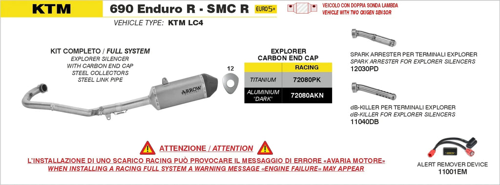Arrow Full System With Explorer Aluminium Dark Slip Ons 72080AKN