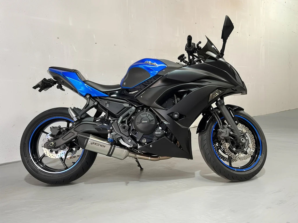 VANDEMON Kawasaki Z650 & Ninja 650 Vandemon Stainless Steel Exhaust System KAWANJA650SSBREXA VA-134