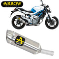 71742po Arrow Suzuki Gladius 650 2009-2015 Titanium Thunder Homologated Silencer For Stock Collector