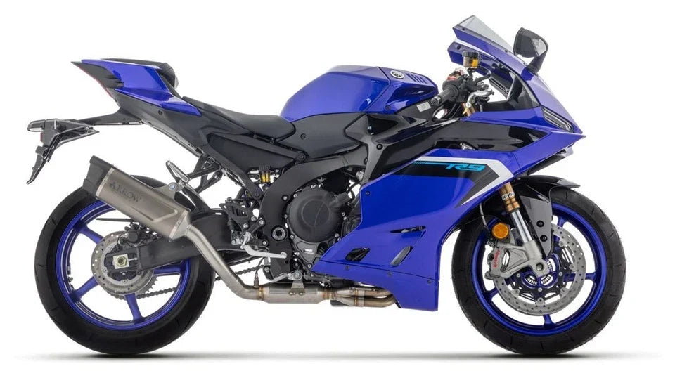 71081PK RACING Full Exhaust Arrow Indy Race EVO Titanium Carbon End Cap Yamaha YZF R9 2025