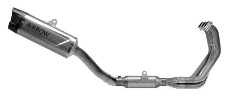 71081PK RACING Full Exhaust Arrow Indy Race EVO Titanium Carbon End Cap Yamaha YZF R9 2025