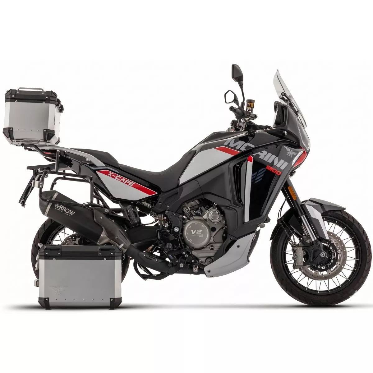 Arrow MOTOMORINI X-CAPE 1200 E5+ 2026 SONORA TITANIUM "DARK" EXHAUST 72014SKN