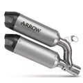 Arrow DUCATI MONSTER/MONSTER+ E5+ 2026 UPPER+LOWER ROUND-SIL TITANIUM SILENCERS 77521PR