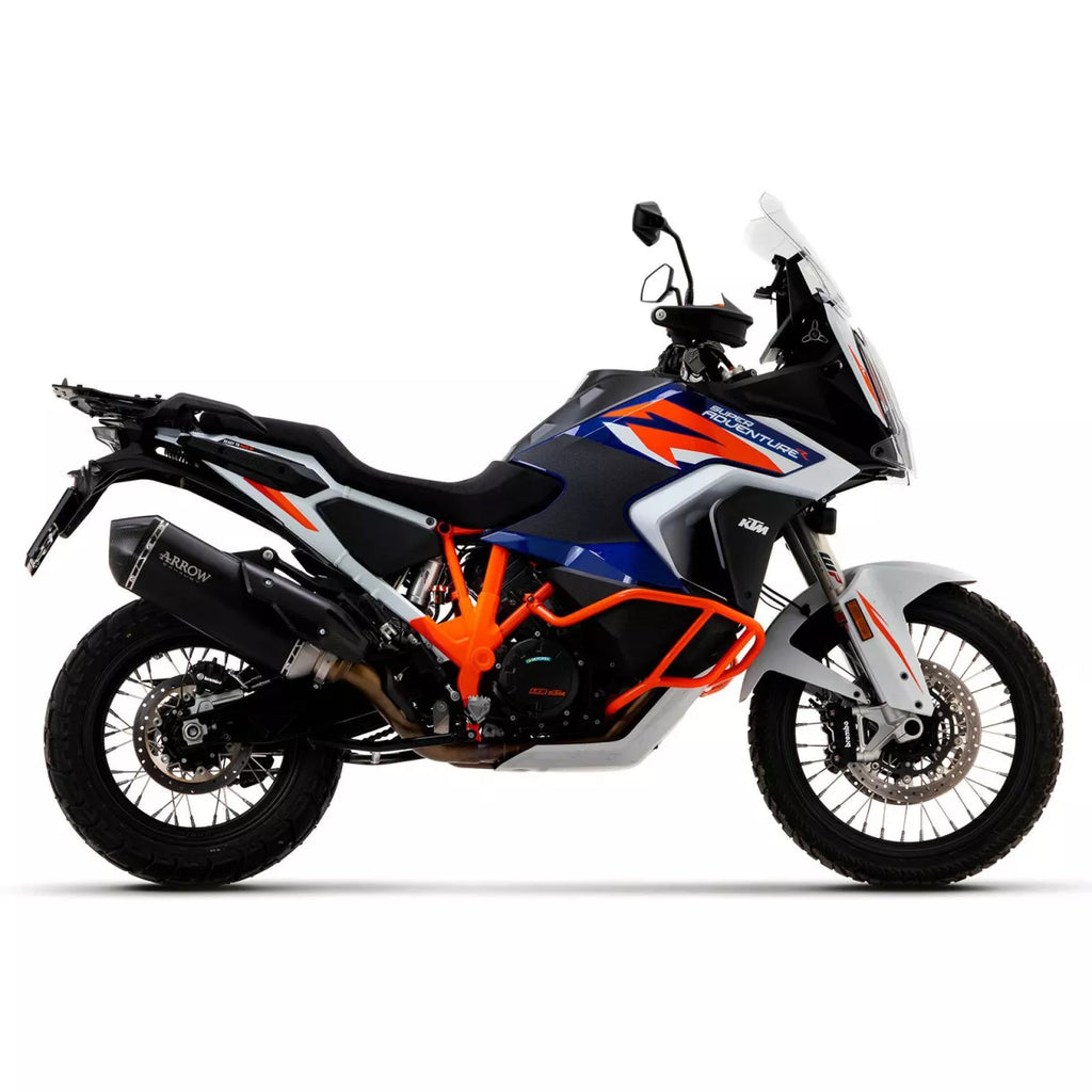 Arrow KTM 1290 /1390 SUPER ADVENTURE HOMOLOGATED DARK NICHROM SONORA SILENCER WITH CARBON ENDCAP 72501SKIN