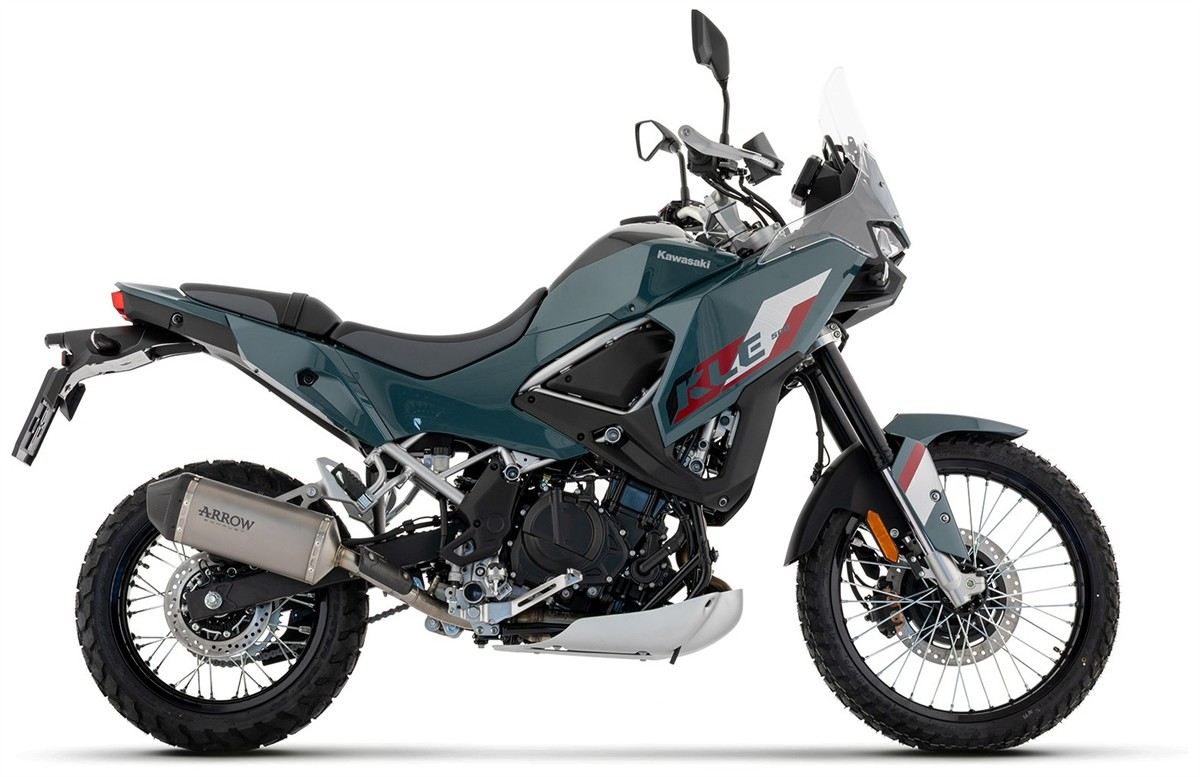 72678PK Arrow Explorer Slip-on Exhaust, Titanium for Kawasaki KLE500 2026