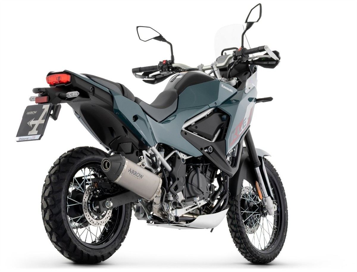 72678PK Arrow Explorer Slip-on Exhaust, Titanium for Kawasaki KLE500 2026
