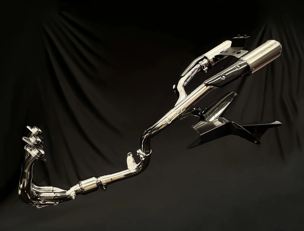 Vandemon CFMOTO 675SR-R, 675SR-S, 675SS High Mount Titanium Exhaust System 2024-2026 CFMOTO675SRRTIHMEXHA VA-107
