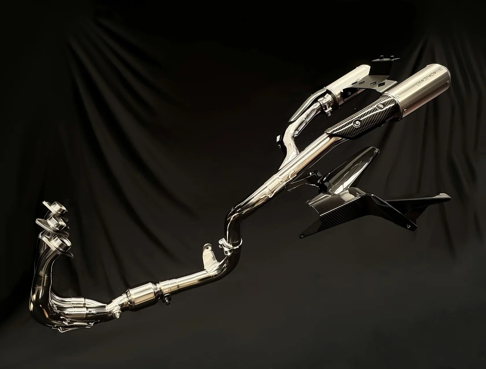 Vandemon CFMOTO 675SR-R, 675SR-S, 675SS High Mount Titanium Exhaust System 2024-2026 CFMOTO675SRRTIHMEXHA VA-107