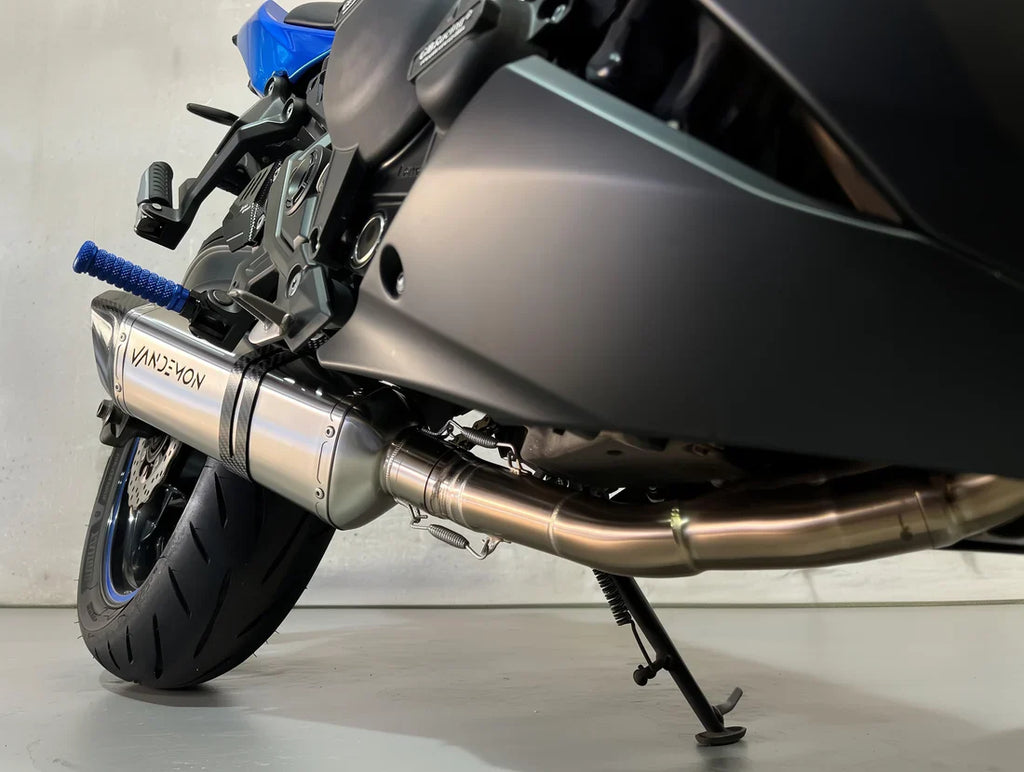 VANDEMON Kawasaki Z650 & Ninja 650 Vandemon Stainless Steel Exhaust System KAWANJA650SSBREXA VA-134